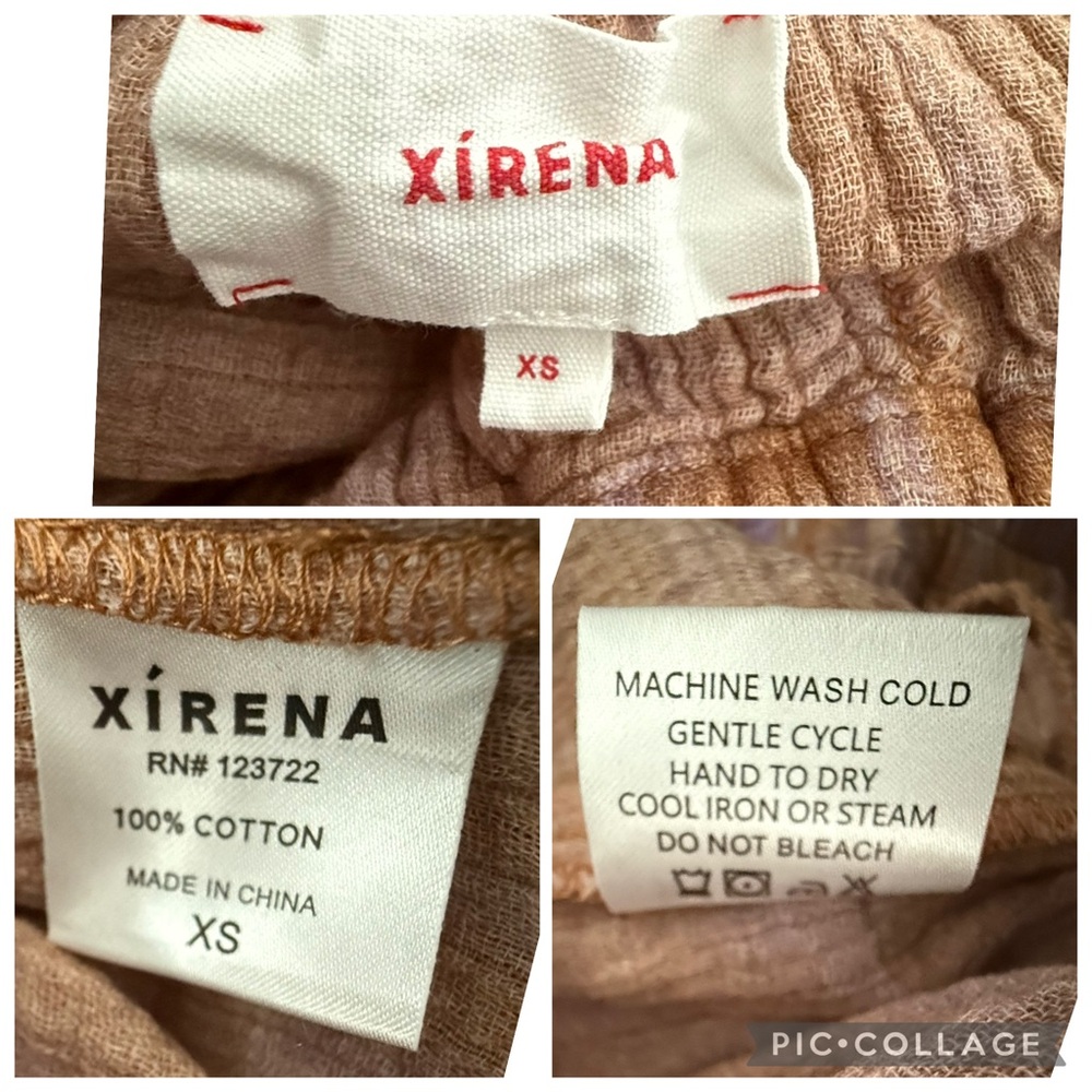 Xirena Atticus Cotton Gauze Drawstring Pants Size XS Beach Boho Coastal Resort - Picture 9 of 9